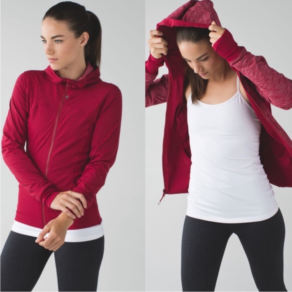 Lululemon In Flux Jacket Cranberry Reversible Red Coat With Hood
Women's Jacket